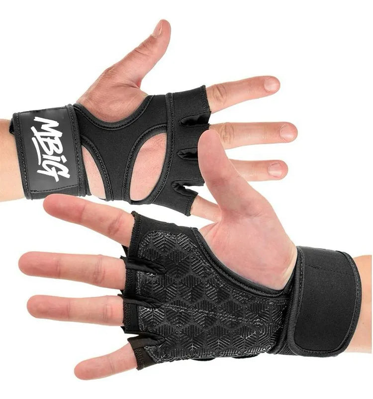 Guantes Muñequera Agarre Abierto