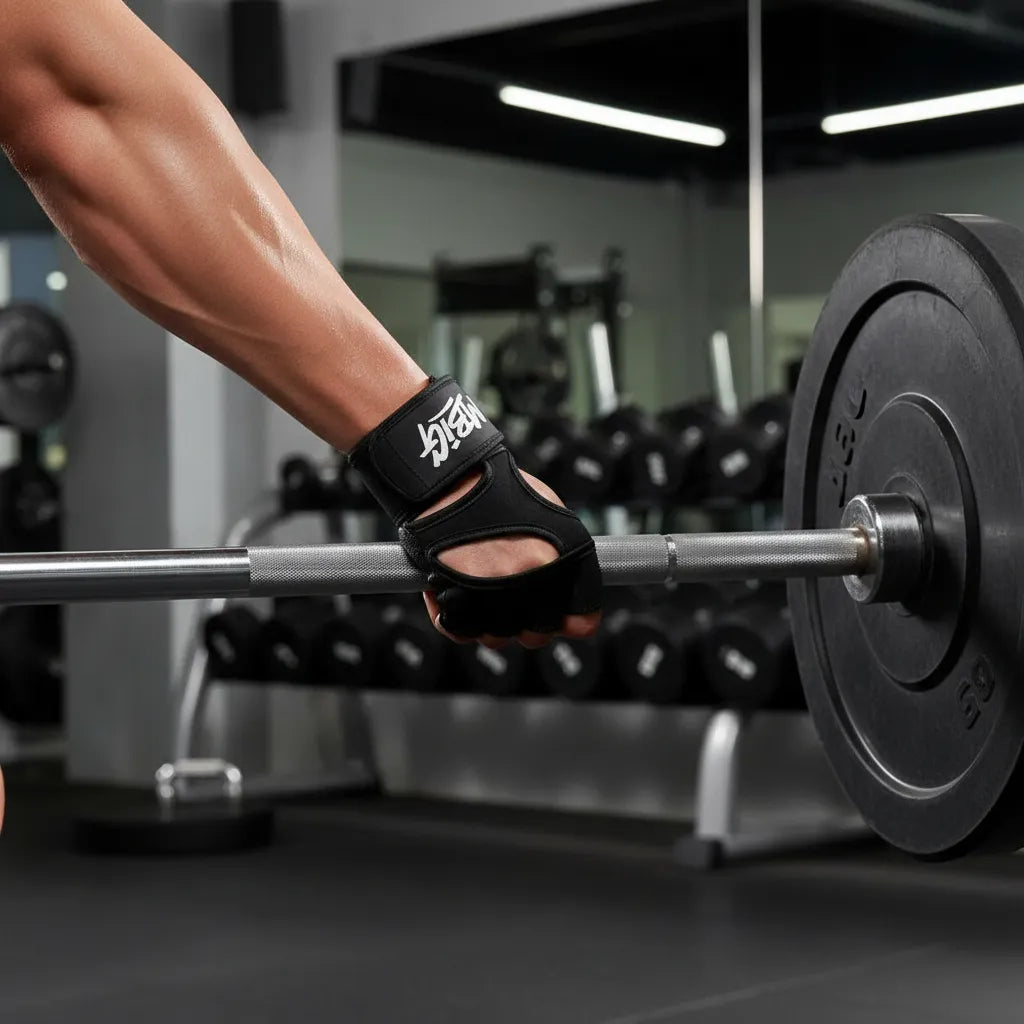 Guantes Muñequera Agarre Abierto